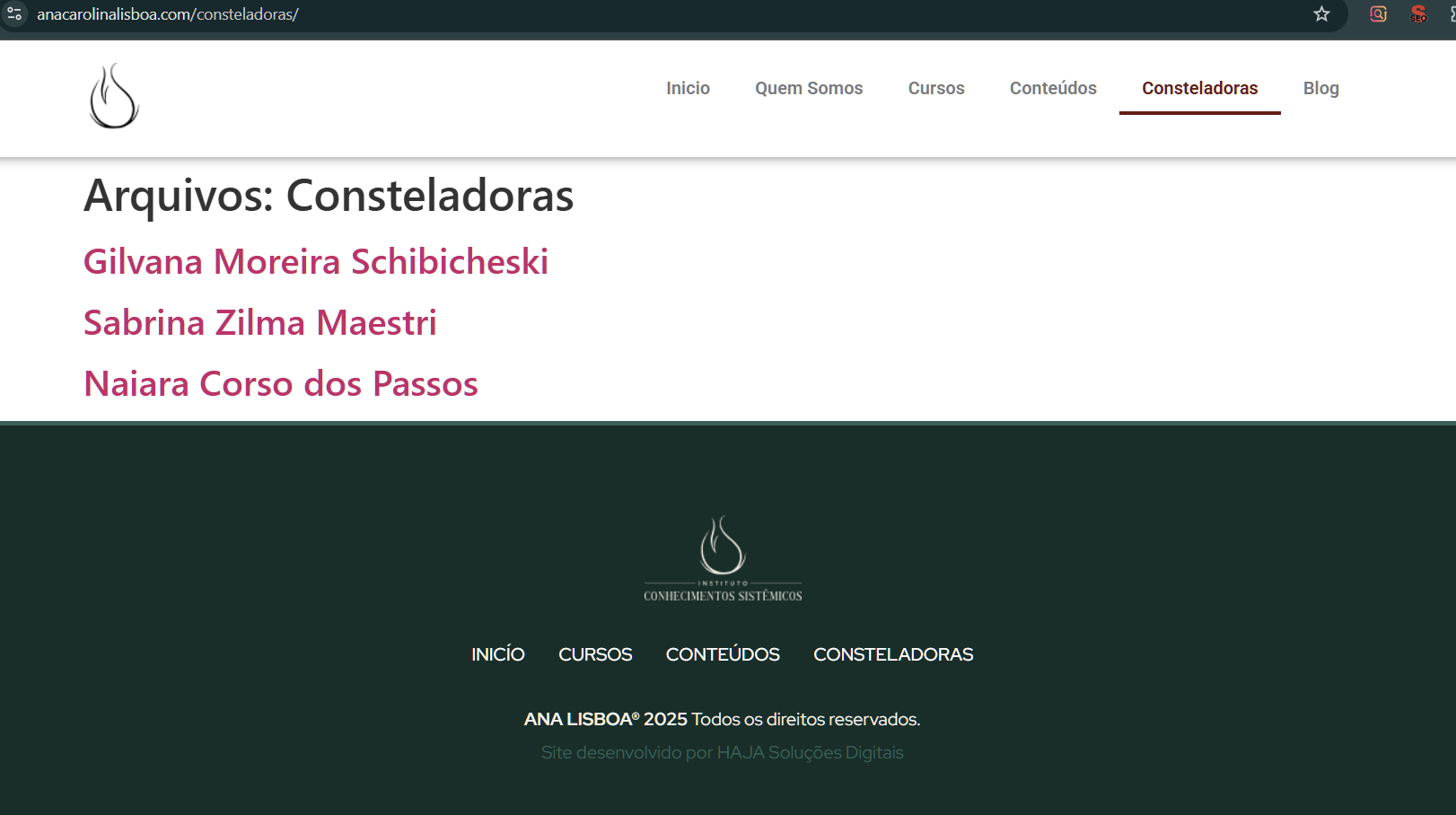 Cursos Não Desenvolvidos